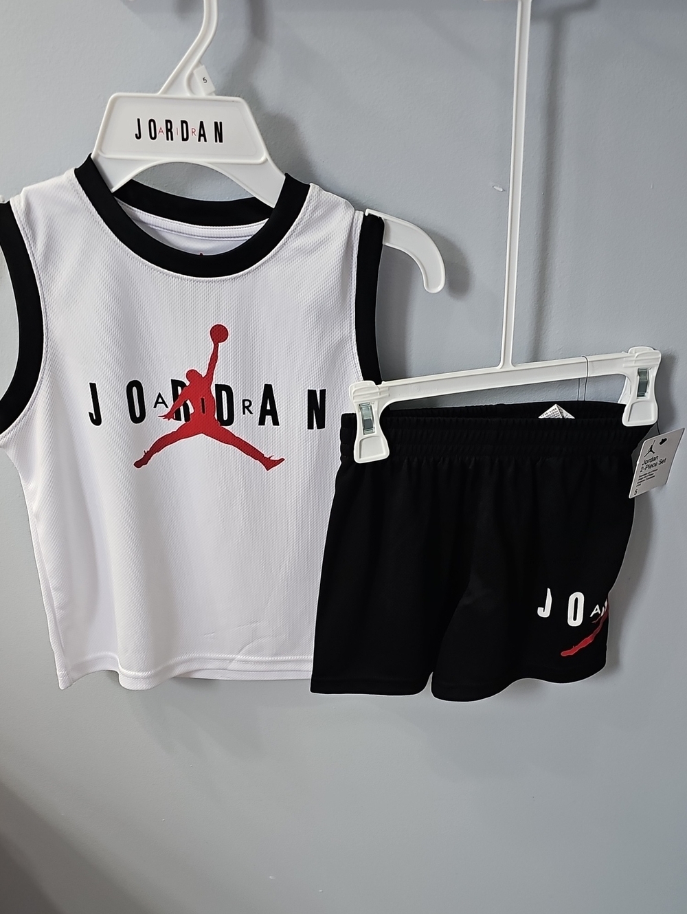 Air Jordan Boys 5 Short Set with Tank Top